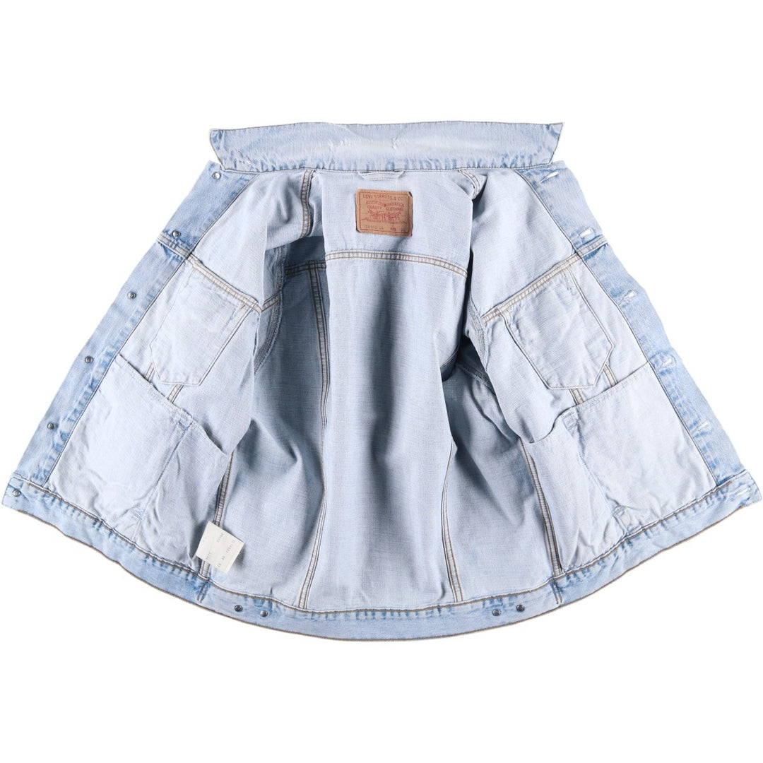 90'S Levi's Denim Jacket, Men's Size XL, Vintage cotton blue type Vintage Second Hand