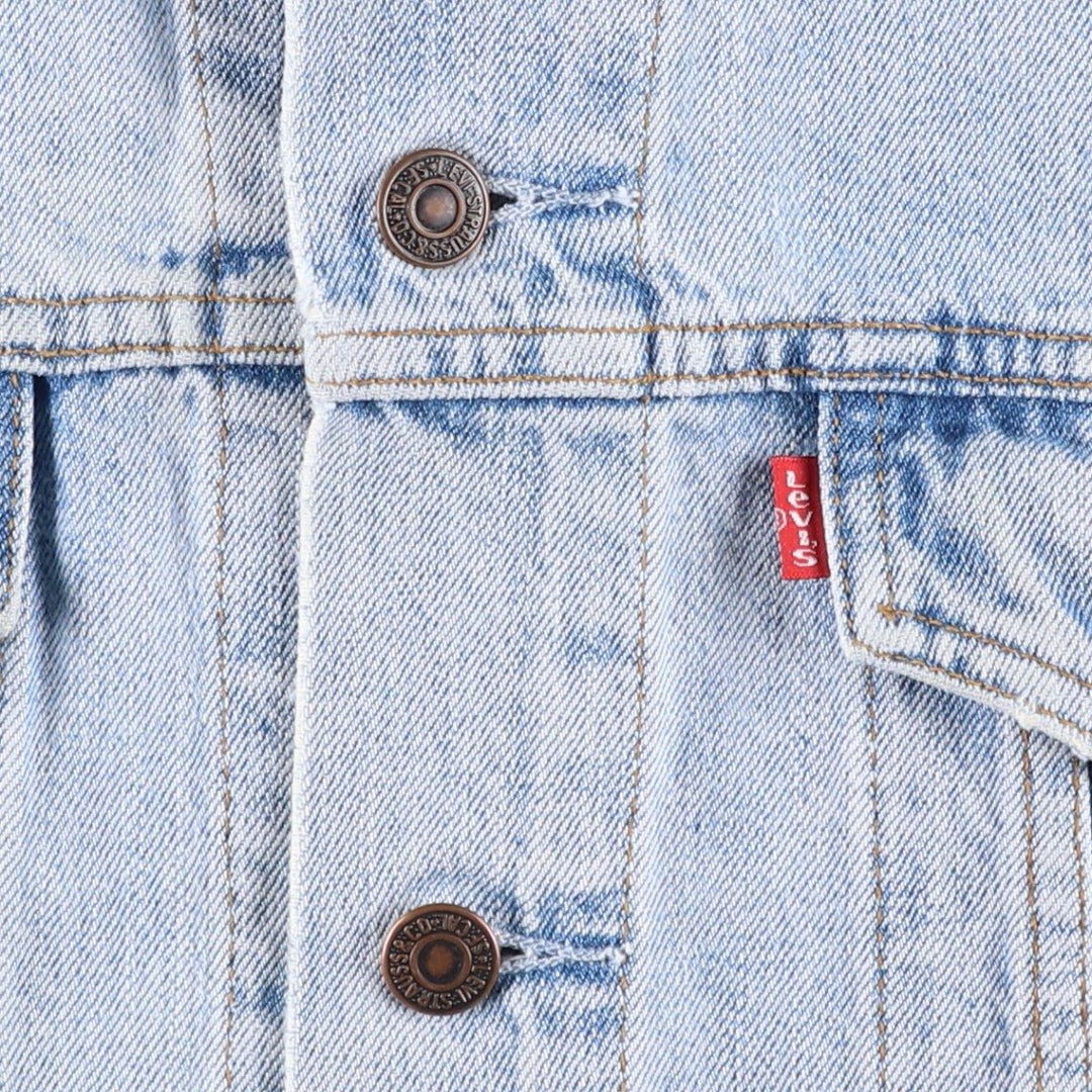 90'S Levi's Denim Jacket, Men's Size XL, Vintage cotton blue type Vintage Second Hand