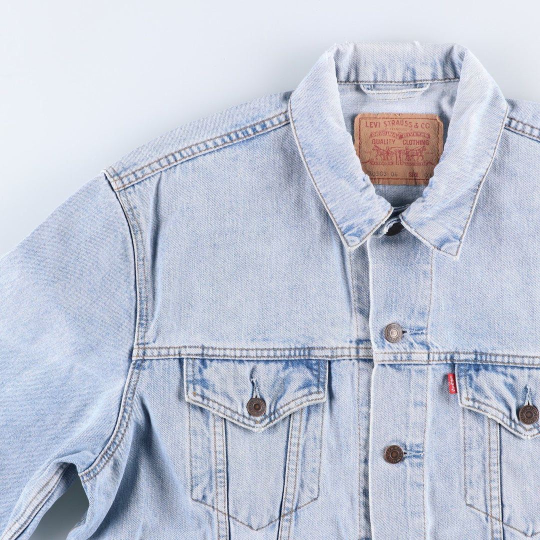 90'S Levi's Denim Jacket, Men's Size XL, Vintage cotton blue type Vintage Second Hand