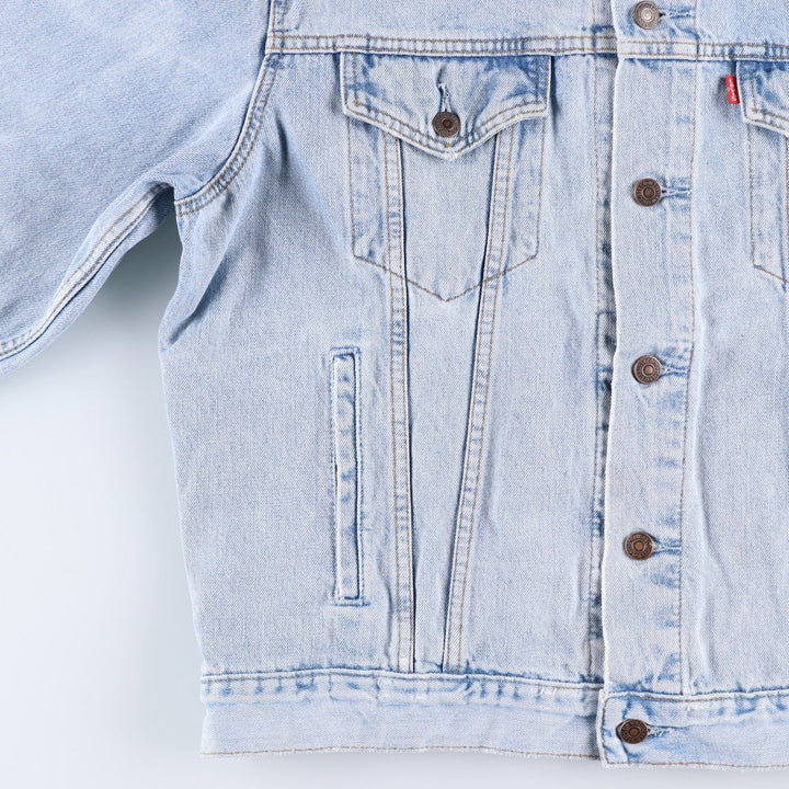 90'S Levi's Denim Jacket, Men's Size XL, Vintage cotton blue type Vintage Second Hand