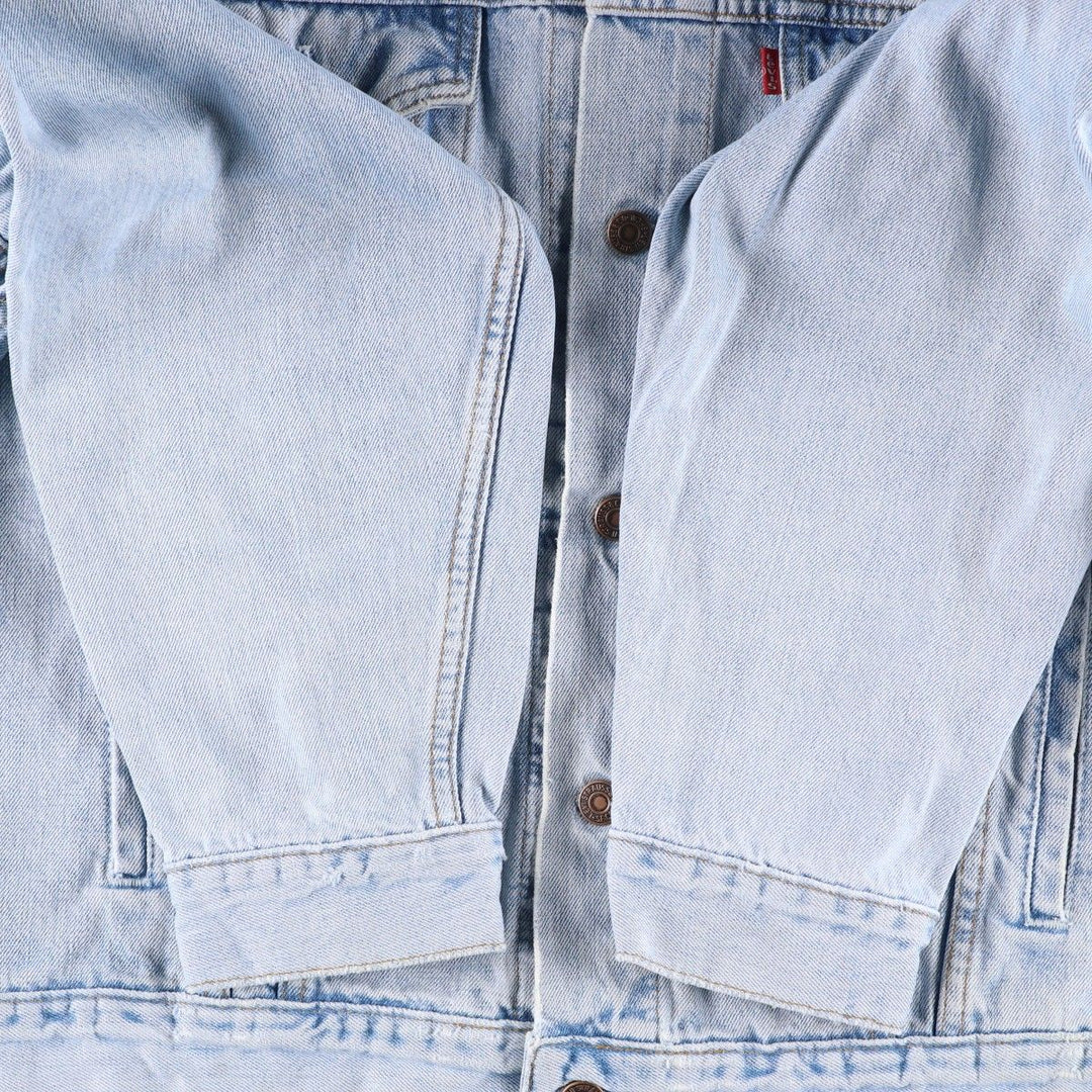 90'S Levi's Denim Jacket, Men's Size XL, Vintage cotton blue type Vintage Second Hand
