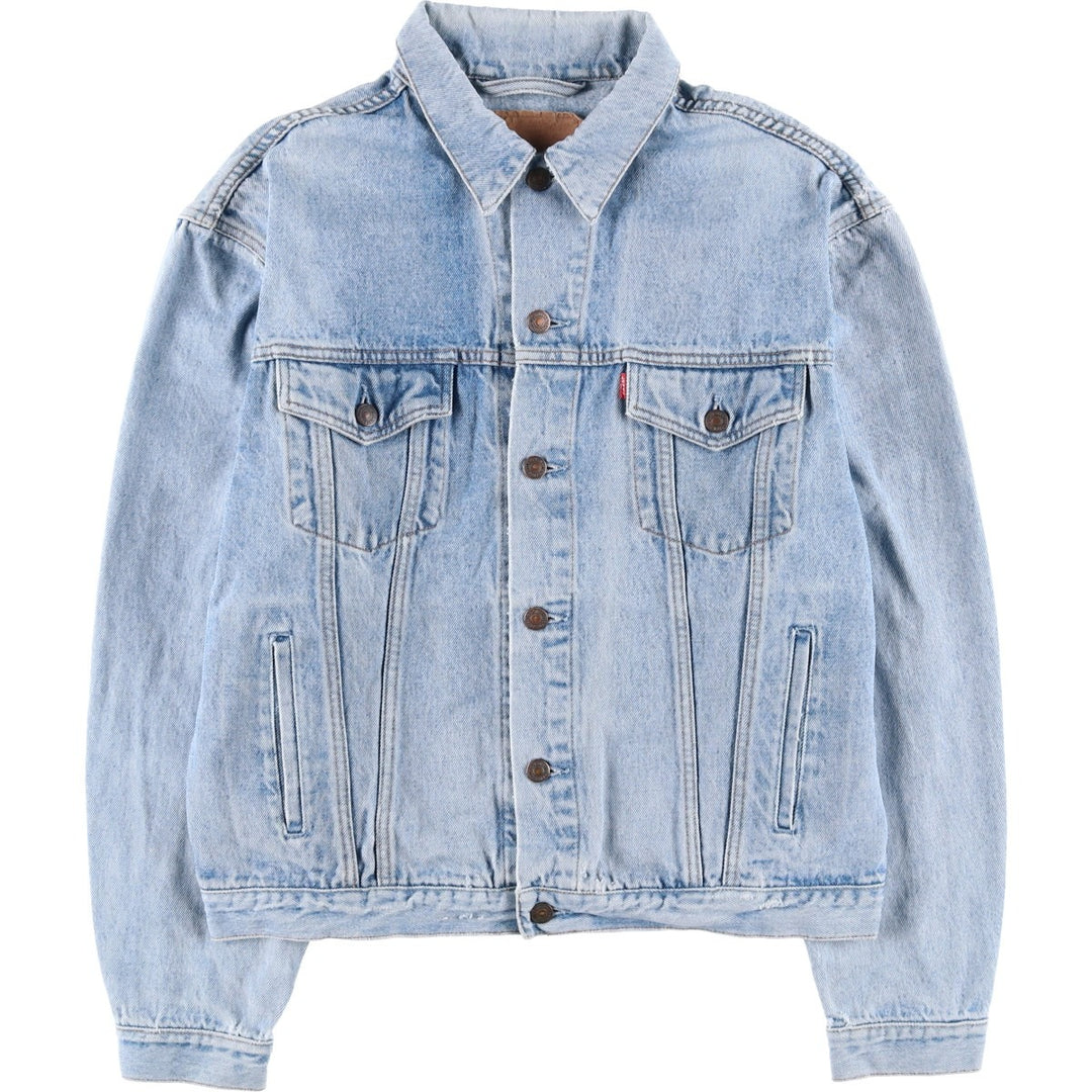 Levi's denim jacket, denim jacket, men's size L unclear blue type Vintage Second Hand