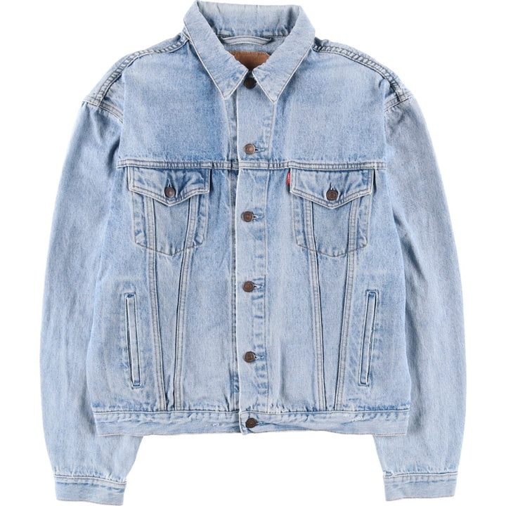 Levi's denim jacket, denim jacket, men's size L unclear blue type Vintage Second Hand