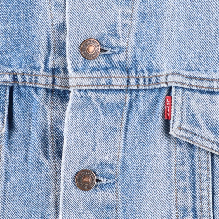 Levi's denim jacket, denim jacket, men's size L unclear blue type Vintage Second Hand