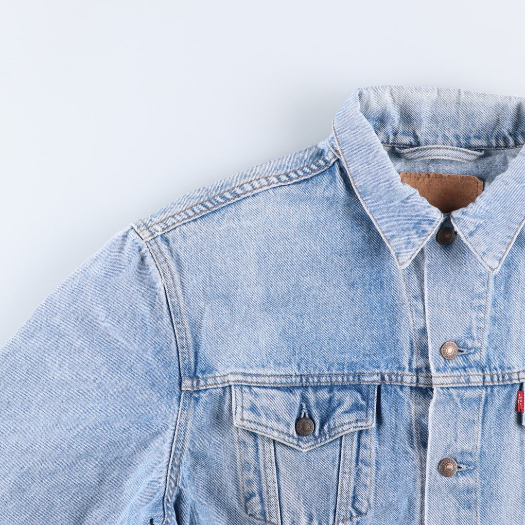 Levi's denim jacket, denim jacket, men's size L unclear blue type Vintage Second Hand