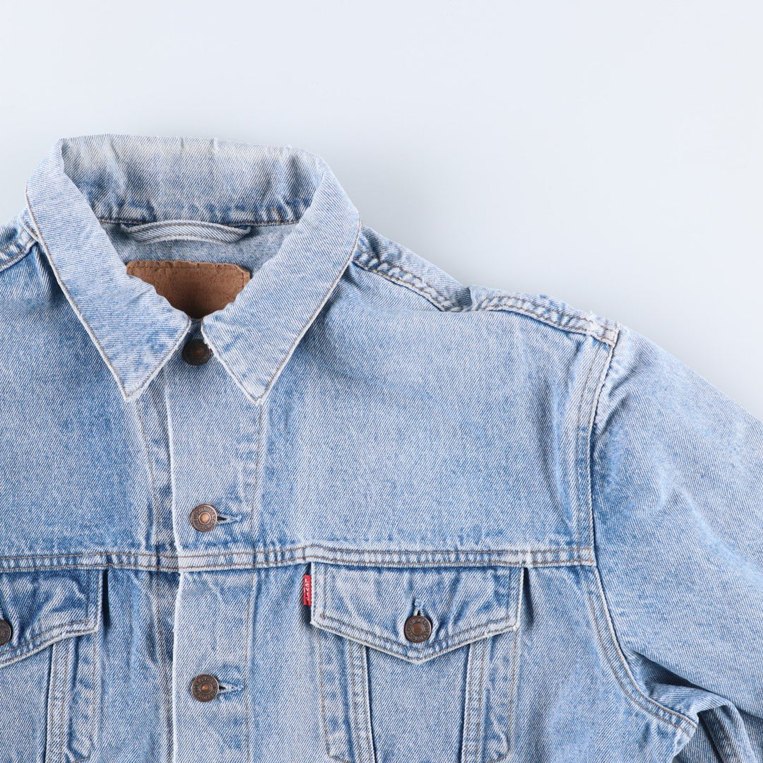 Levi's denim jacket, denim jacket, men's size L unclear blue type Vintage Second Hand