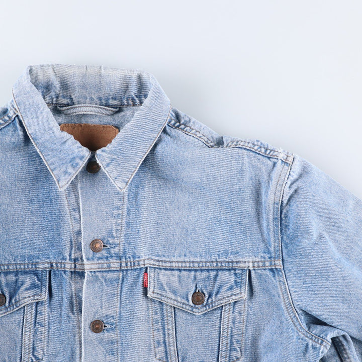 Levi's denim jacket, denim jacket, men's size L unclear blue type Vintage Second Hand