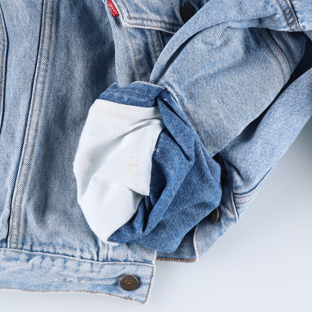 Levi's denim jacket, denim jacket, men's size L unclear blue type Vintage Second Hand