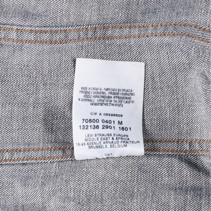 Levi's Euro Model Denim Jacket, Men's Size Medium cotton blue type Vintage Second Hand