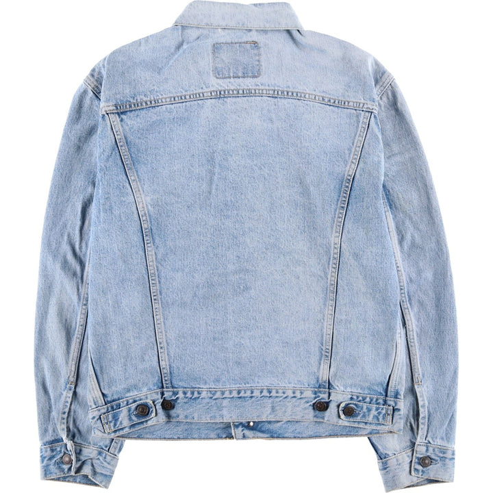 90'S Levi's Euro Model Denim Jacket, Made in Italy, Men's Size L, Vintage cotton blue type Vintage Second Hand