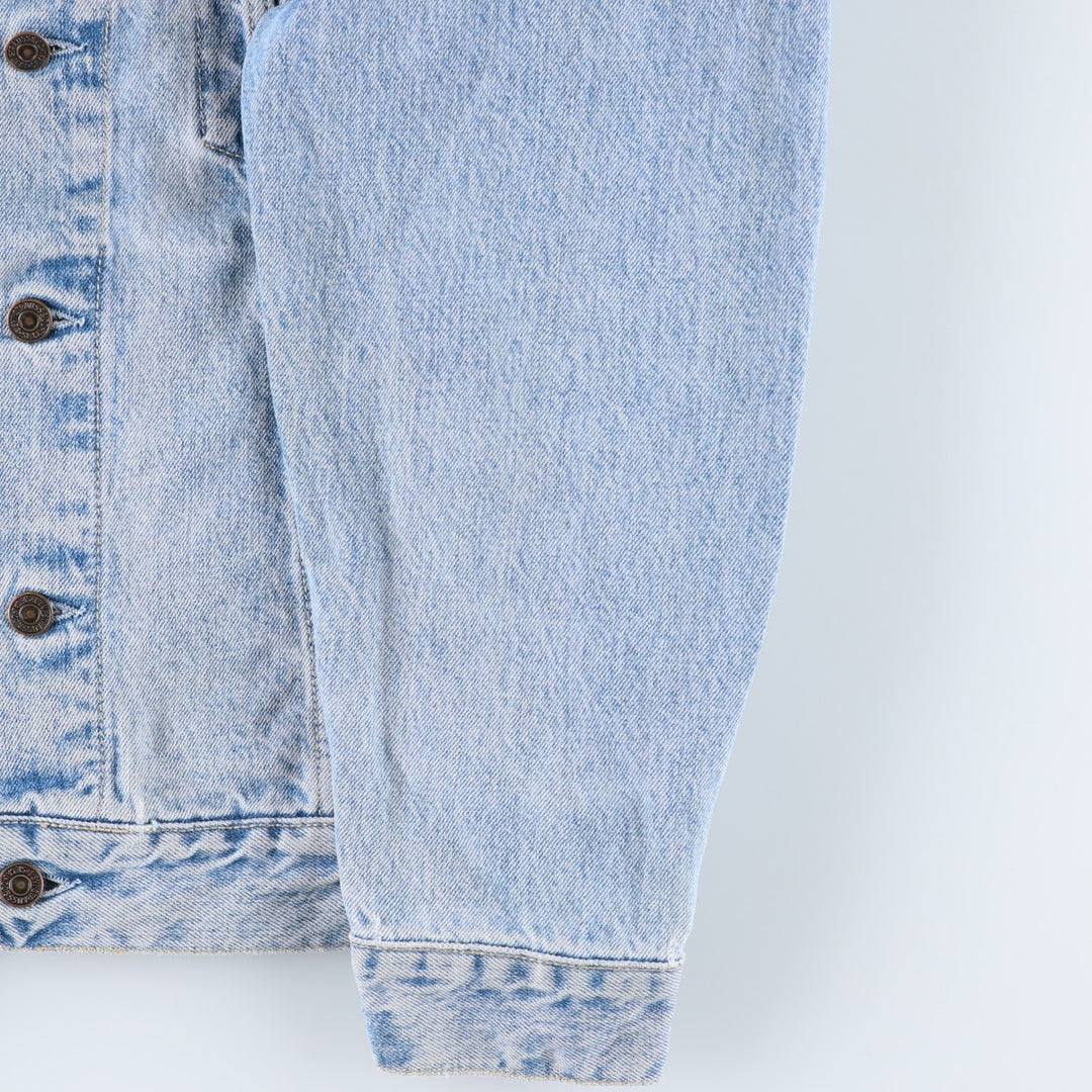 90'S Levi's Euro Model Denim Jacket, Made in Italy, Men's Size L, Vintage cotton blue type Vintage Second Hand
