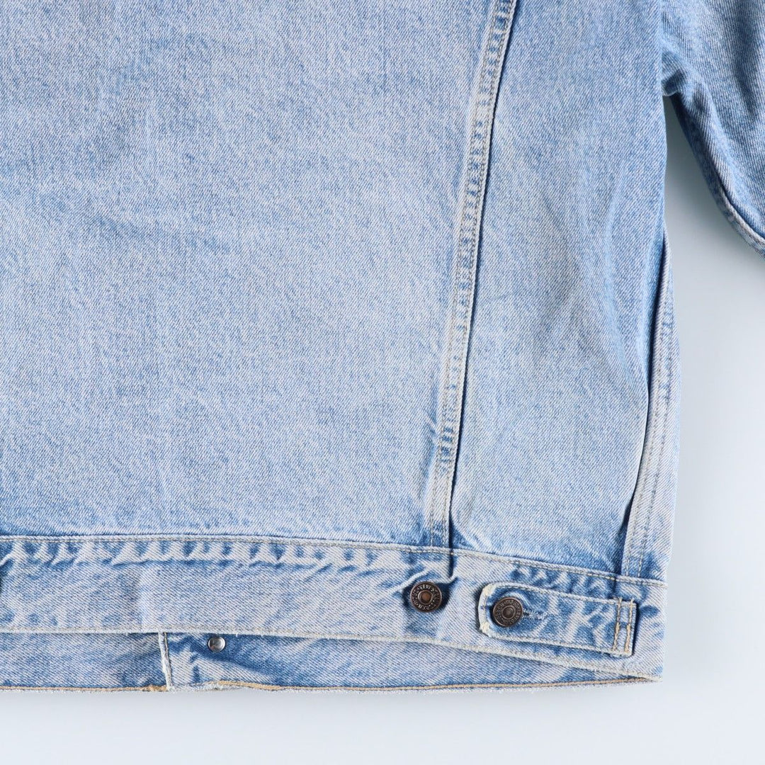 90'S Levi's Euro Model Denim Jacket, Made in Italy, Men's Size L, Vintage cotton blue type Vintage Second Hand