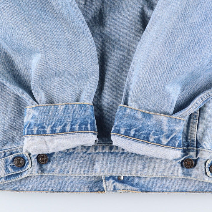 90'S Levi's Euro Model Denim Jacket, Made in Italy, Men's Size L, Vintage cotton blue type Vintage Second Hand