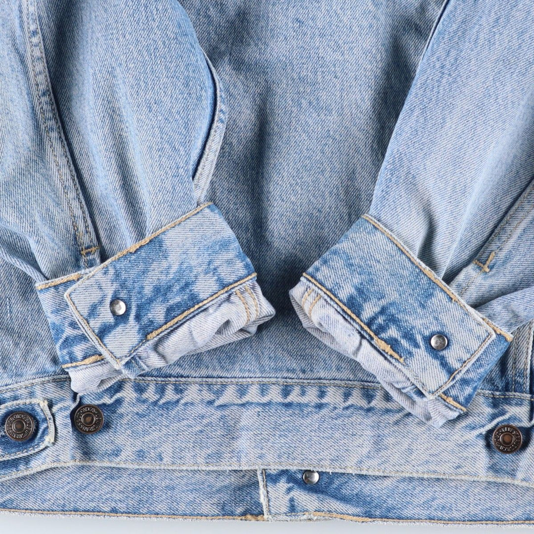 90'S Levi's Euro Model Denim Jacket, Made in Italy, Men's Size L, Vintage cotton blue type Vintage Second Hand
