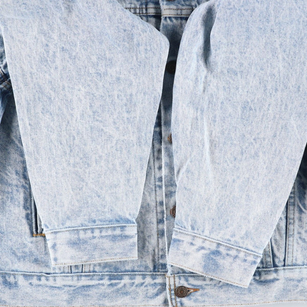 90'S Levi's 70507-0219 denim jacket, denim jacket, made in USA, men's size L, vintage cotton blue type Vintage Second Hand