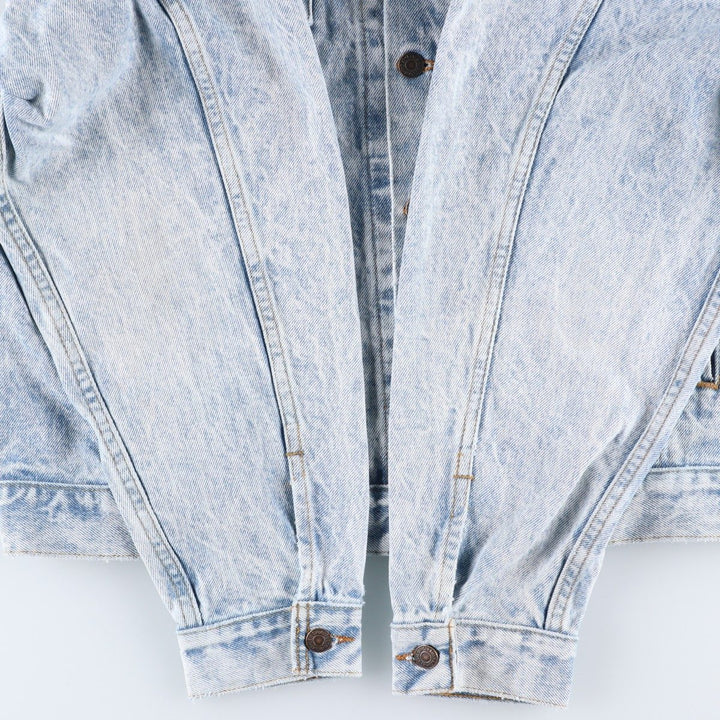 90'S Levi's 70507-0219 denim jacket, denim jacket, made in USA, men's size L, vintage cotton blue type Vintage Second Hand