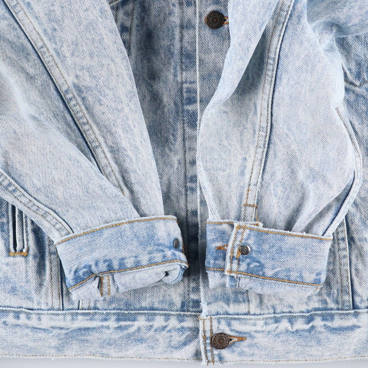 90'S Levi's 70507-0219 denim jacket, denim jacket, made in USA, men's size L, vintage cotton blue type Vintage Second Hand