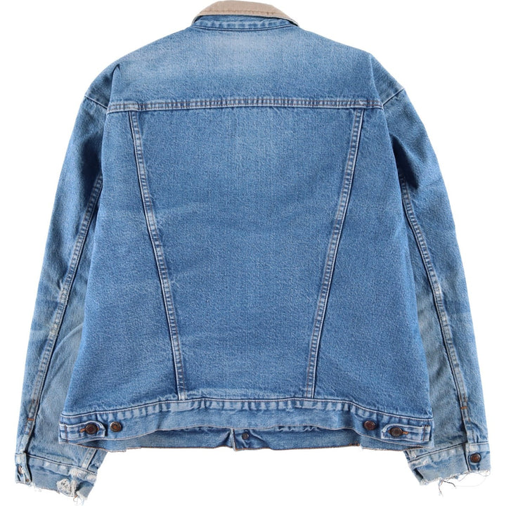 Vintage 90'S Wrangler denim jacket, made in the USA, men's size XL cotton blue type Vintage Second Hand