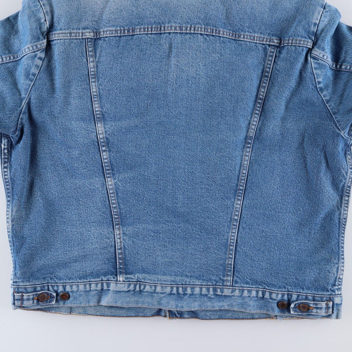 Vintage 90'S Wrangler denim jacket, made in the USA, men's size XL cotton blue type Vintage Second Hand