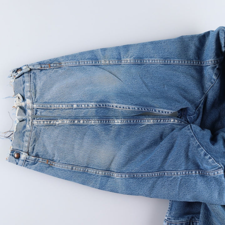 Vintage 90'S Wrangler denim jacket, made in the USA, men's size XL cotton blue type Vintage Second Hand