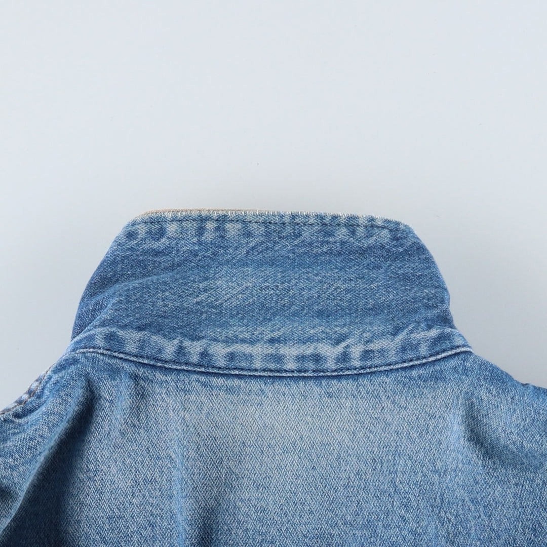 Vintage 90'S Wrangler denim jacket, made in the USA, men's size XL cotton blue type Vintage Second Hand