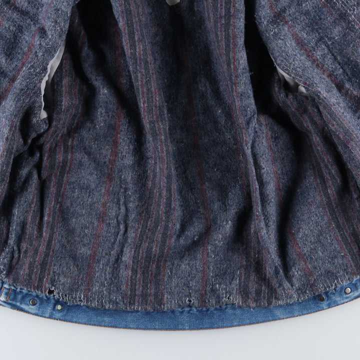 Vintage 90'S Wrangler denim jacket, made in the USA, men's size XL cotton blue type Vintage Second Hand