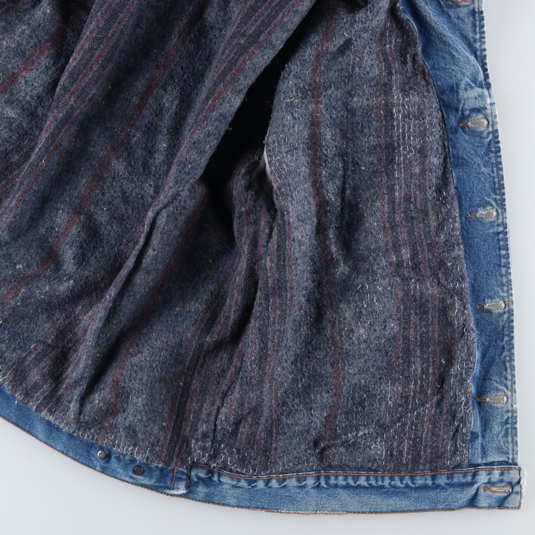 Vintage 90'S Wrangler denim jacket, made in the USA, men's size XL cotton blue type Vintage Second Hand