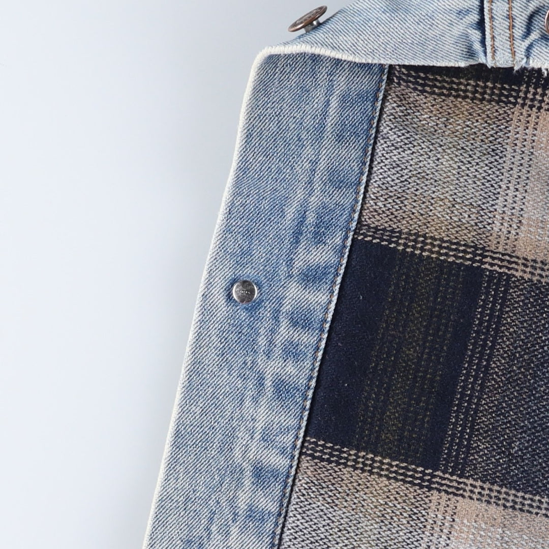 90'S Levi's 70602-0482 Denim Jacket, Men's Size L, Vintage cotton blue type Vintage Second Hand