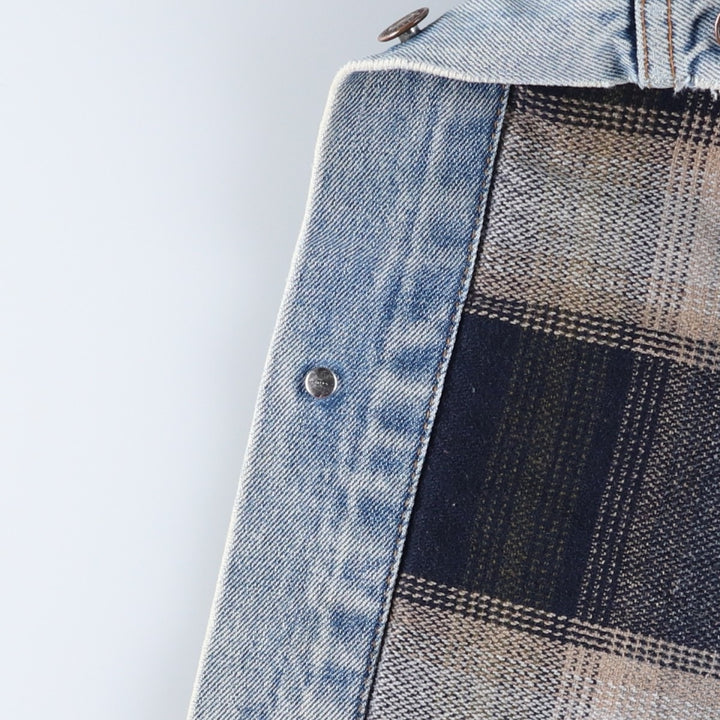 90'S Levi's 70602-0482 Denim Jacket, Men's Size L, Vintage cotton blue type Vintage Second Hand