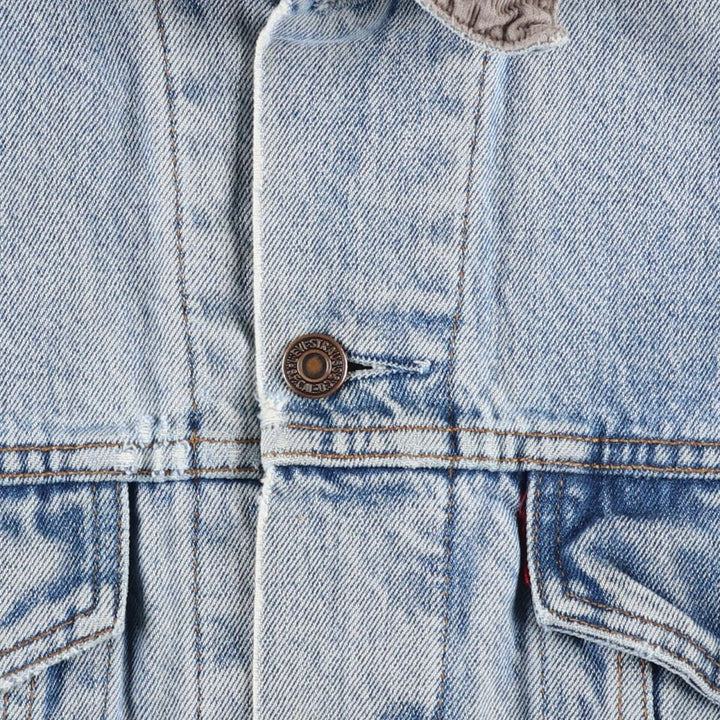 90'S Levi's 70602-0482 Denim Jacket, Men's Size L, Vintage cotton blue type Vintage Second Hand