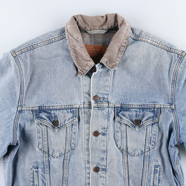 90'S Levi's 70602-0482 Denim Jacket, Men's Size L, Vintage cotton blue type Vintage Second Hand