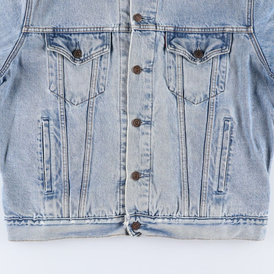 90'S Levi's 70602-0482 Denim Jacket, Men's Size L, Vintage cotton blue type Vintage Second Hand