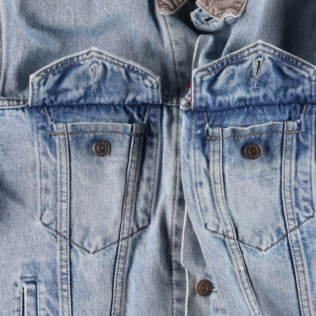90'S Levi's 70602-0482 Denim Jacket, Men's Size L, Vintage cotton blue type Vintage Second Hand
