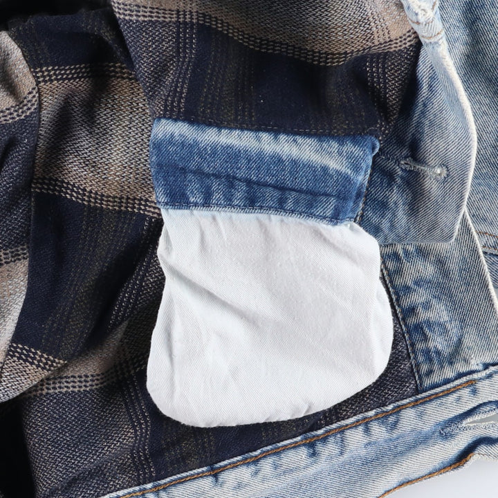 90'S Levi's 70602-0482 Denim Jacket, Men's Size L, Vintage cotton blue type Vintage Second Hand