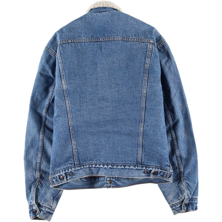 90'S Levi's 71500-0414 Denim Boa Jacket, Men's Size L, Vintage cotton blue type Vintage Second Hand