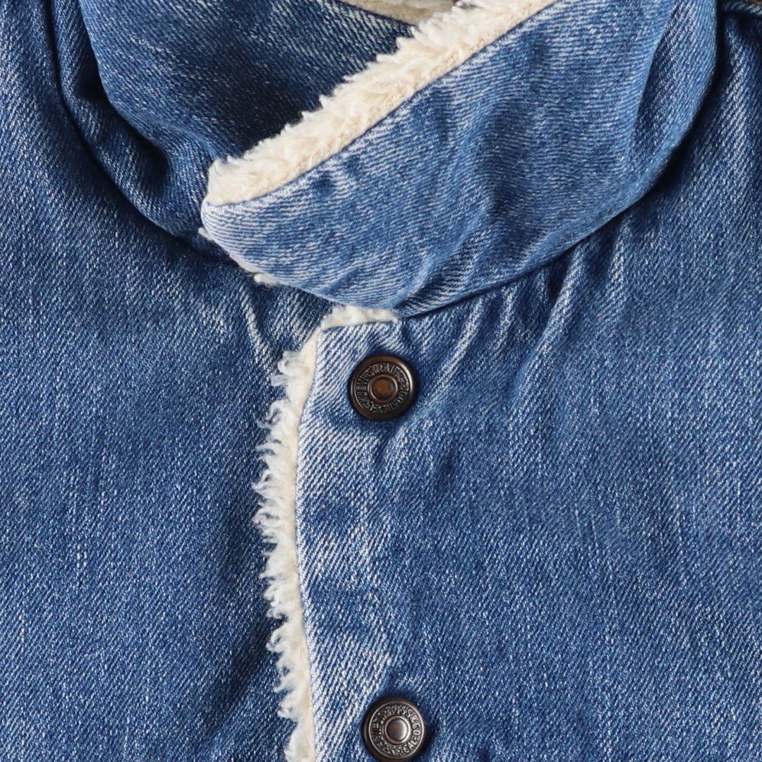90'S Levi's 71500-0414 Denim Boa Jacket, Men's Size L, Vintage cotton blue type Vintage Second Hand