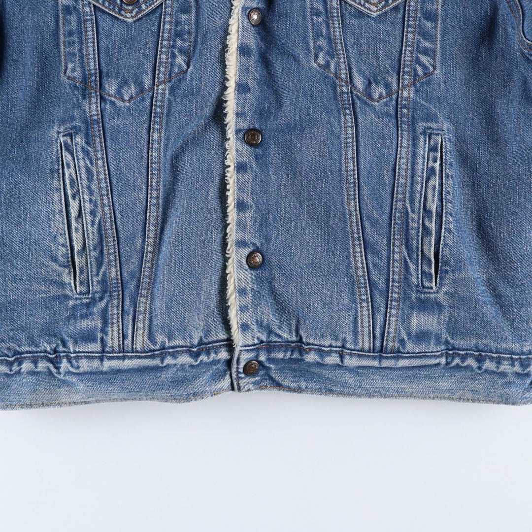 90'S Levi's 71500-0414 Denim Boa Jacket, Men's Size L, Vintage cotton blue type Vintage Second Hand