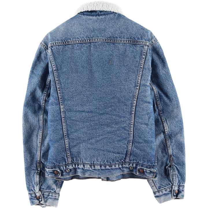 90'S Levi's 70608-0216 Denim Boa Jacket, Made in USA, Men's Size Medium, Vintage cotton blue type Vintage Second Hand
