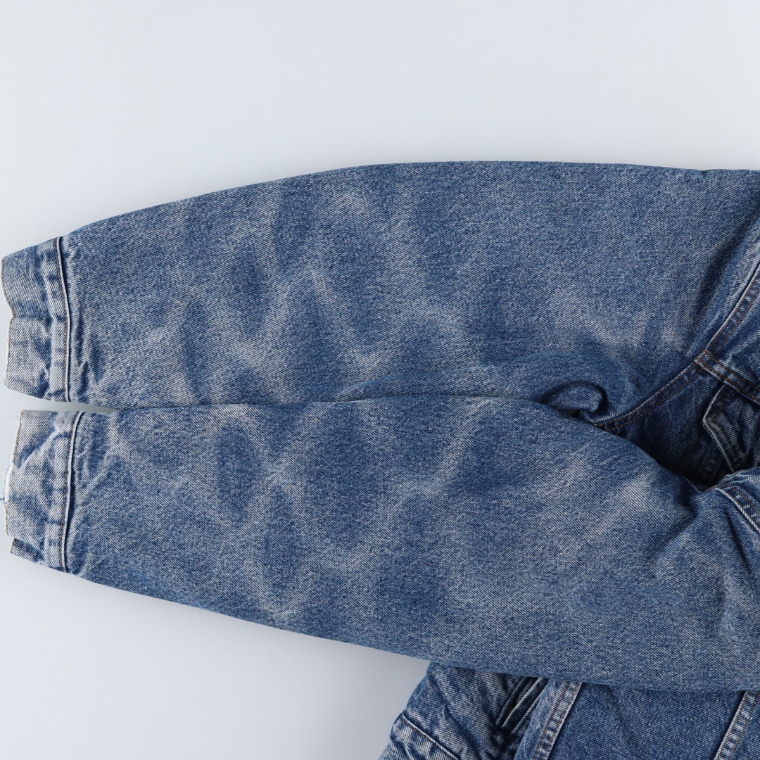 90'S Levi's 70608-0216 Denim Boa Jacket, Made in USA, Men's Size Medium, Vintage cotton blue type Vintage Second Hand