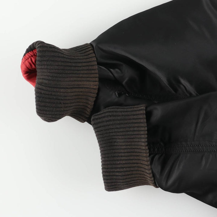 Alpha ALPHA military flight jacket with padding, size M (civilian product) Nylon black type Vintage Second Hand