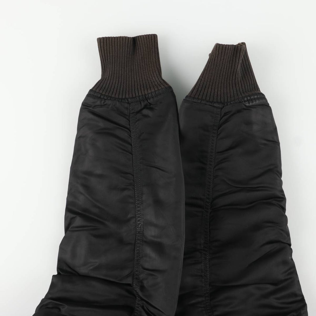 Alpha ALPHA military flight jacket with padding, size M (civilian product) Nylon black type Vintage Second Hand
