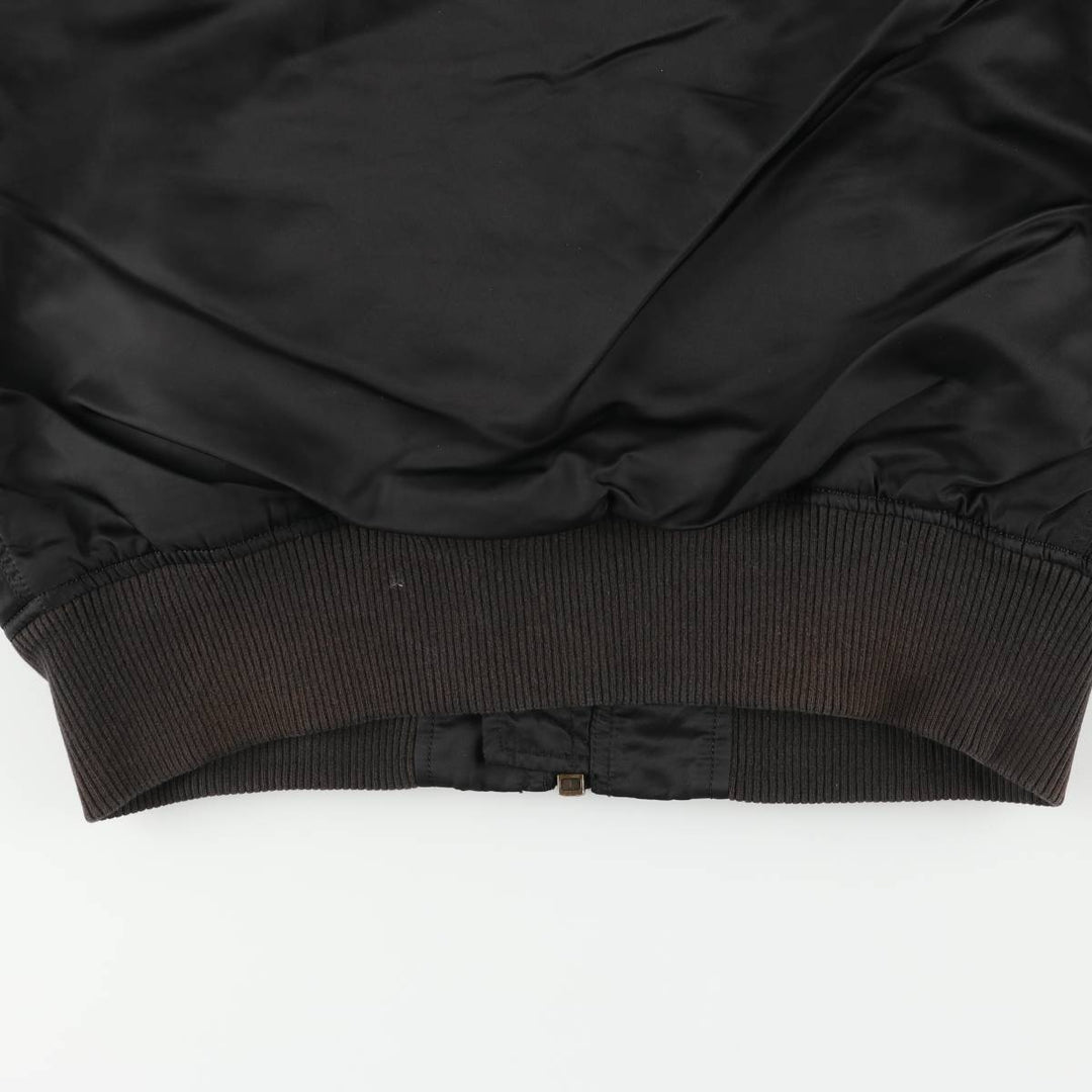 Alpha ALPHA military flight jacket with padding, size M (civilian product) Nylon black type Vintage Second Hand