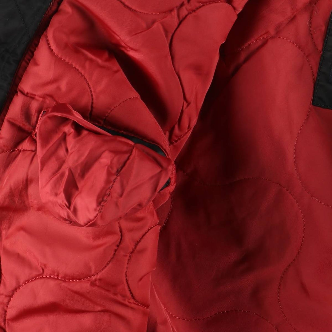 Alpha ALPHA military flight jacket with padding, size M (civilian product) Nylon black type Vintage Second Hand