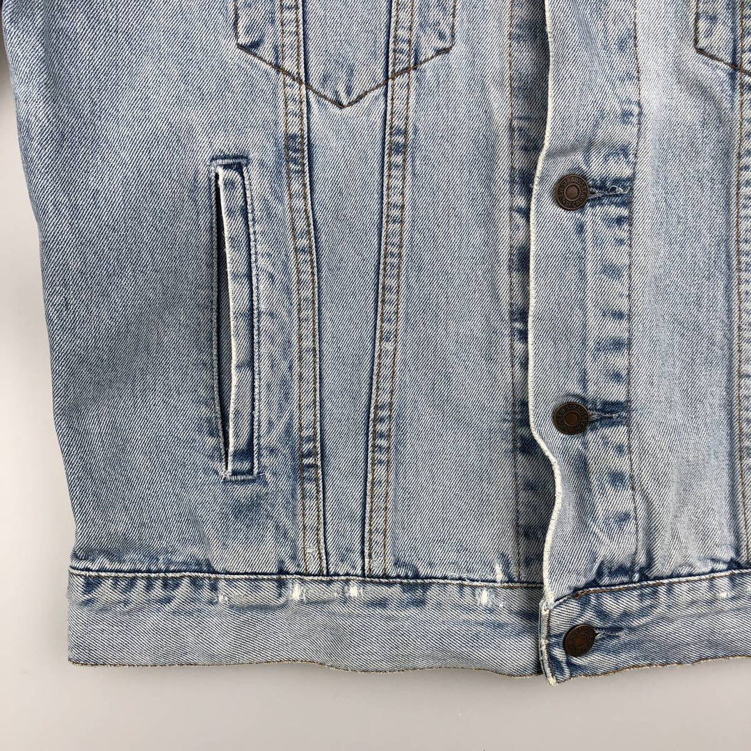 90'S Levi's 70503-0482 denim jacket, denim jacket, men's size M, vintage cotton blue type Vintage Second Hand