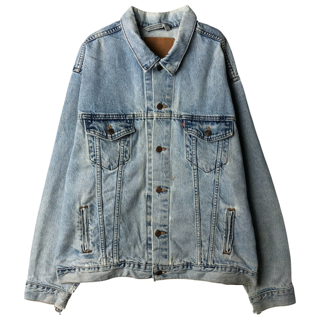 Levi's denim jacket, denim jacket, men's size XL unclear blue type Vintage Second Hand