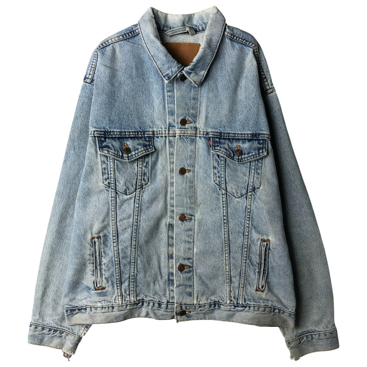 Levi's denim jacket, denim jacket, men's size XL unclear blue type Vintage Second Hand