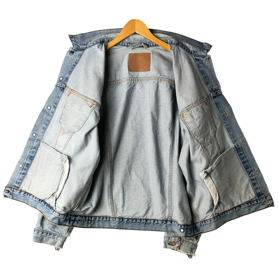 Levi's denim jacket, denim jacket, men's size XL unclear blue type Vintage Second Hand