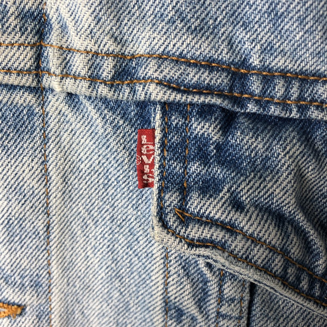 Levi's denim jacket, denim jacket, men's size XL unclear blue type Vintage Second Hand