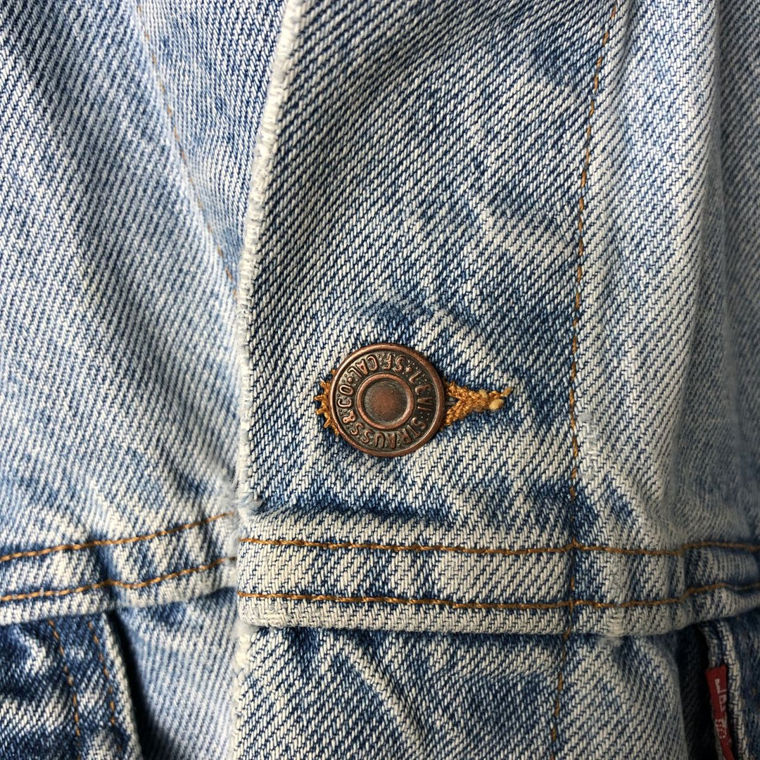 Levi's denim jacket, denim jacket, men's size XL unclear blue type Vintage Second Hand