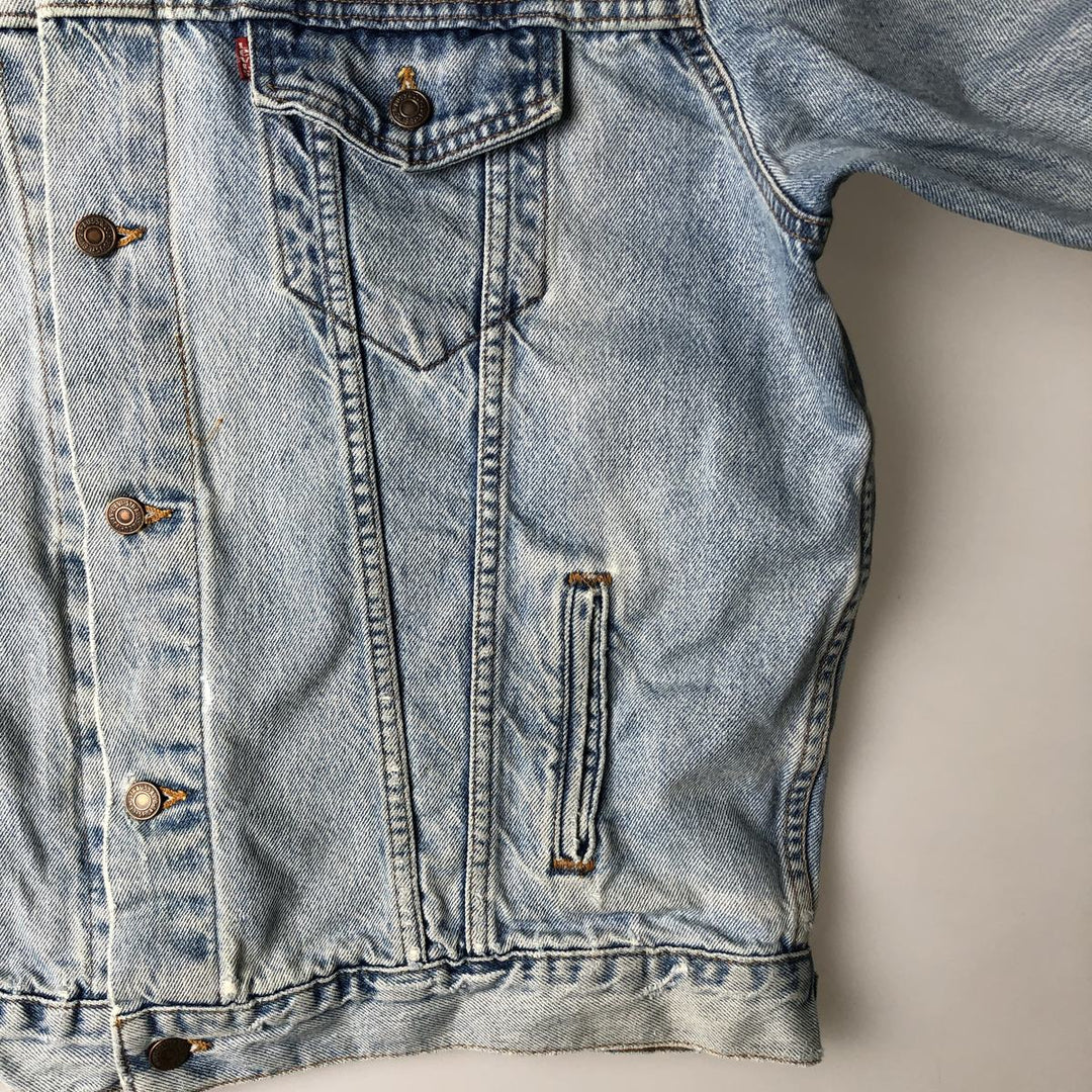 Levi's denim jacket, denim jacket, men's size XL unclear blue type Vintage Second Hand